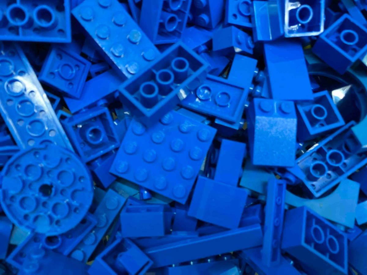 LEGO 色分けブロック バラ 【青色/ブルー】4kg以上 大量まとめ売り パーツ プレート 基本ブロック 特殊ブロック 部品取り_画像8