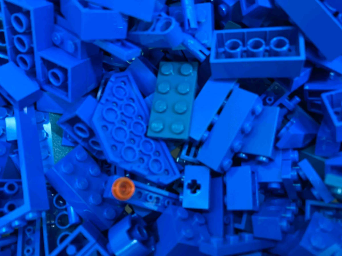 LEGO 色分けブロック バラ 【青色/ブルー】4kg以上 大量まとめ売り パーツ プレート 基本ブロック 特殊ブロック 部品取り_画像10