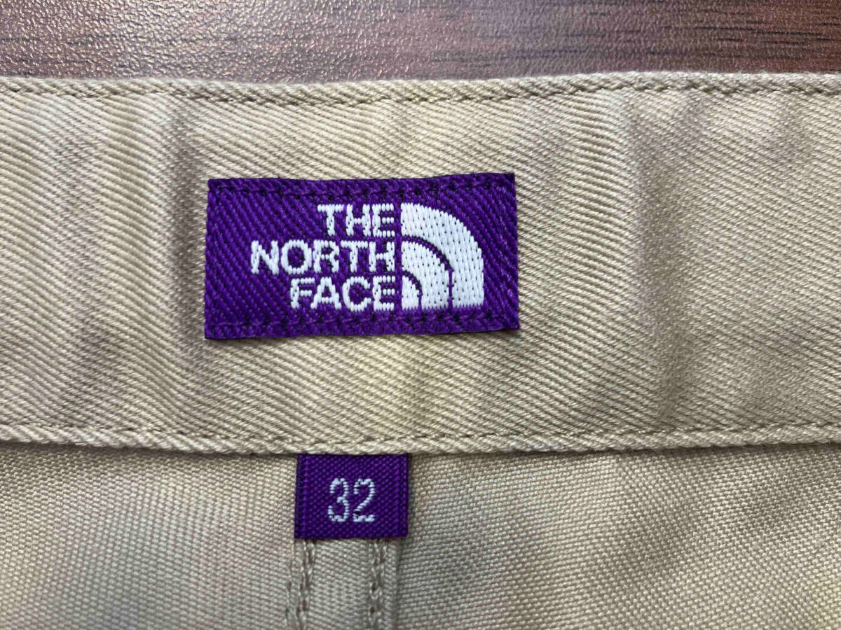 THE NORTH FACE ノースフェイス NT5352N ベージュ Chino Wide Tapered Field Pants 綿パン 無地 コットン サイズLの画像3