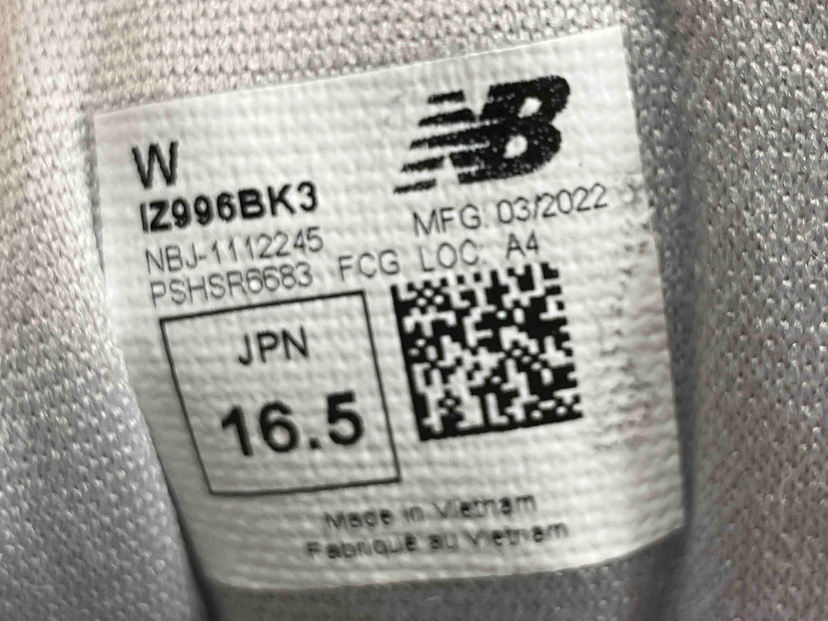 new balance ニューバランス キッズスニーカー IZ996BK3 16.5cm ブラック_画像7