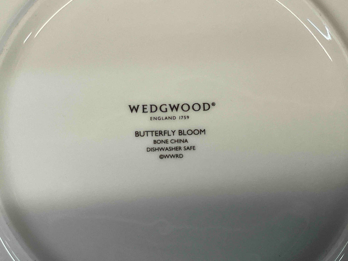 【箱無し】WEDGWOOD ウェッジウッド バタフライブルーム プレート 21cm 4枚セットの画像7