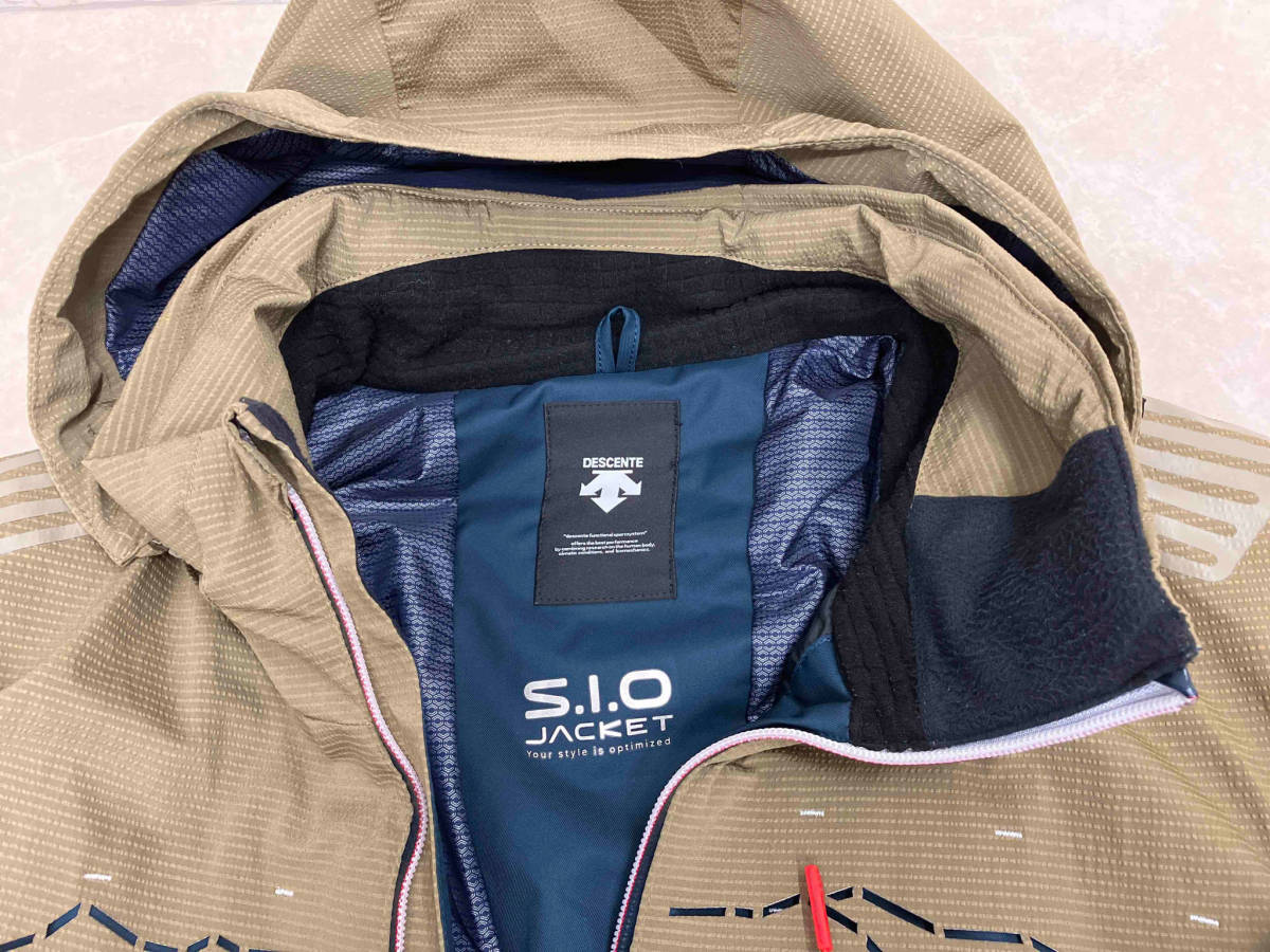 スキーウエア DESCENTE デサント S.I.O JACKET CMP-5102 サイズL グリーン×ベージュ 中綿ポリエステル_画像6