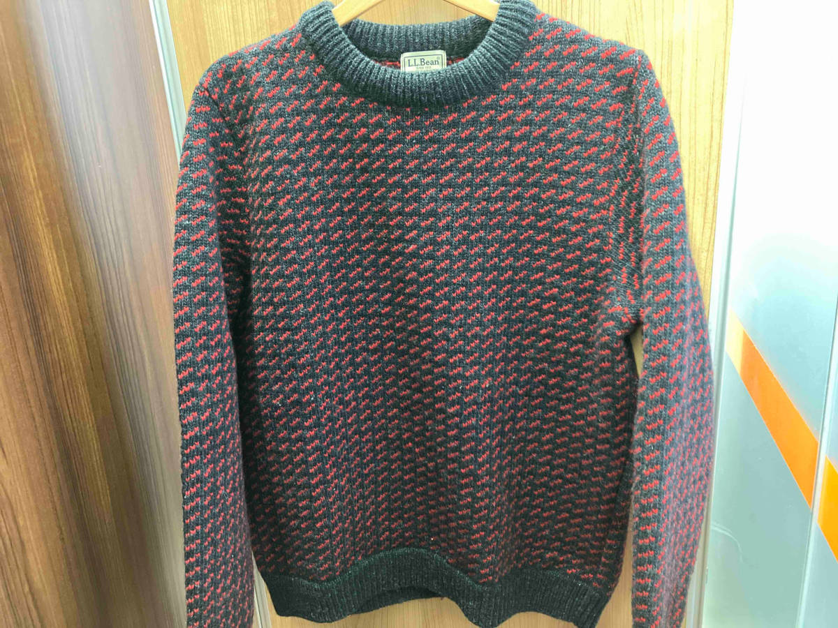 2024年最新海外 【美品】L.L.Bean/259447/Norwegian Crewneck/エルエルビーン/ニット/サイズM/ウール100%/ノルウェイ製 男性用
