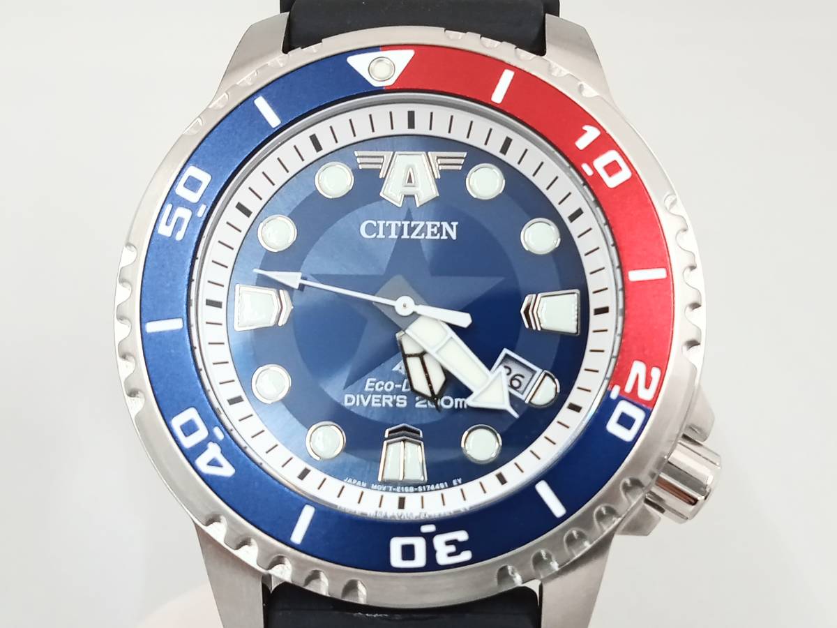 CITIZEN PROMASTER BN0150-36L キャプテンアメリカ ディズニーコレクション 腕時計 シチズン プロマスター_画像1