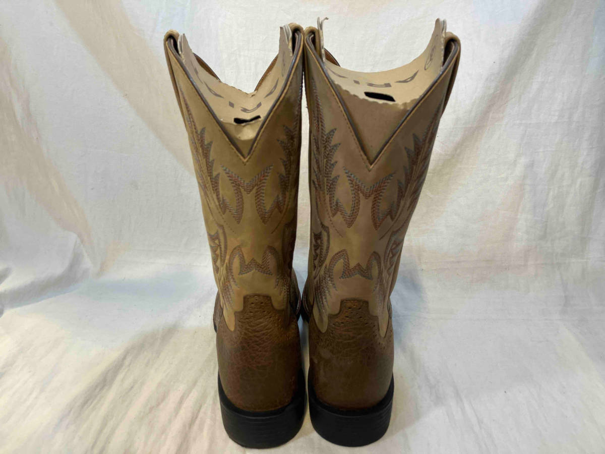 ARIAT HERITAGE STOCKMAN WESTERN BOOTS BROWN アリアット ウエスタンブーツ ブラウン サイズ9_画像3