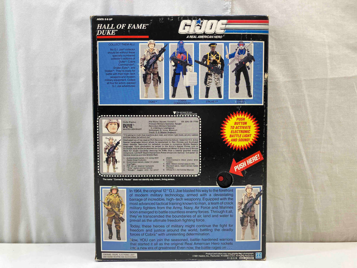  нераспечатанный товар текущее состояние товар G.I. Joe Hall of Fame Duke electronic action фигурка 