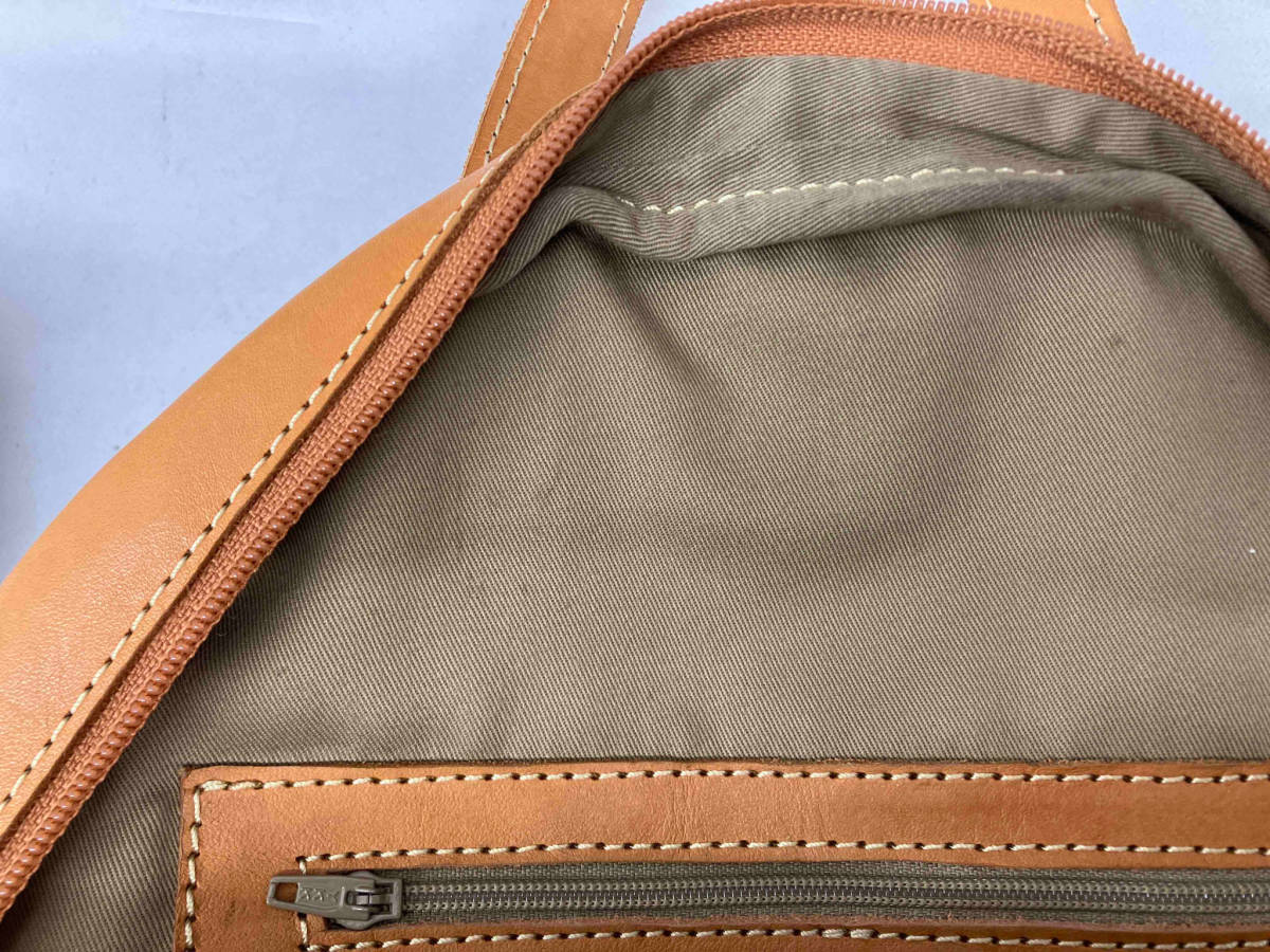 PEAKSPEAKpi-k Spee k rucksack bag pack leather bag Brown 