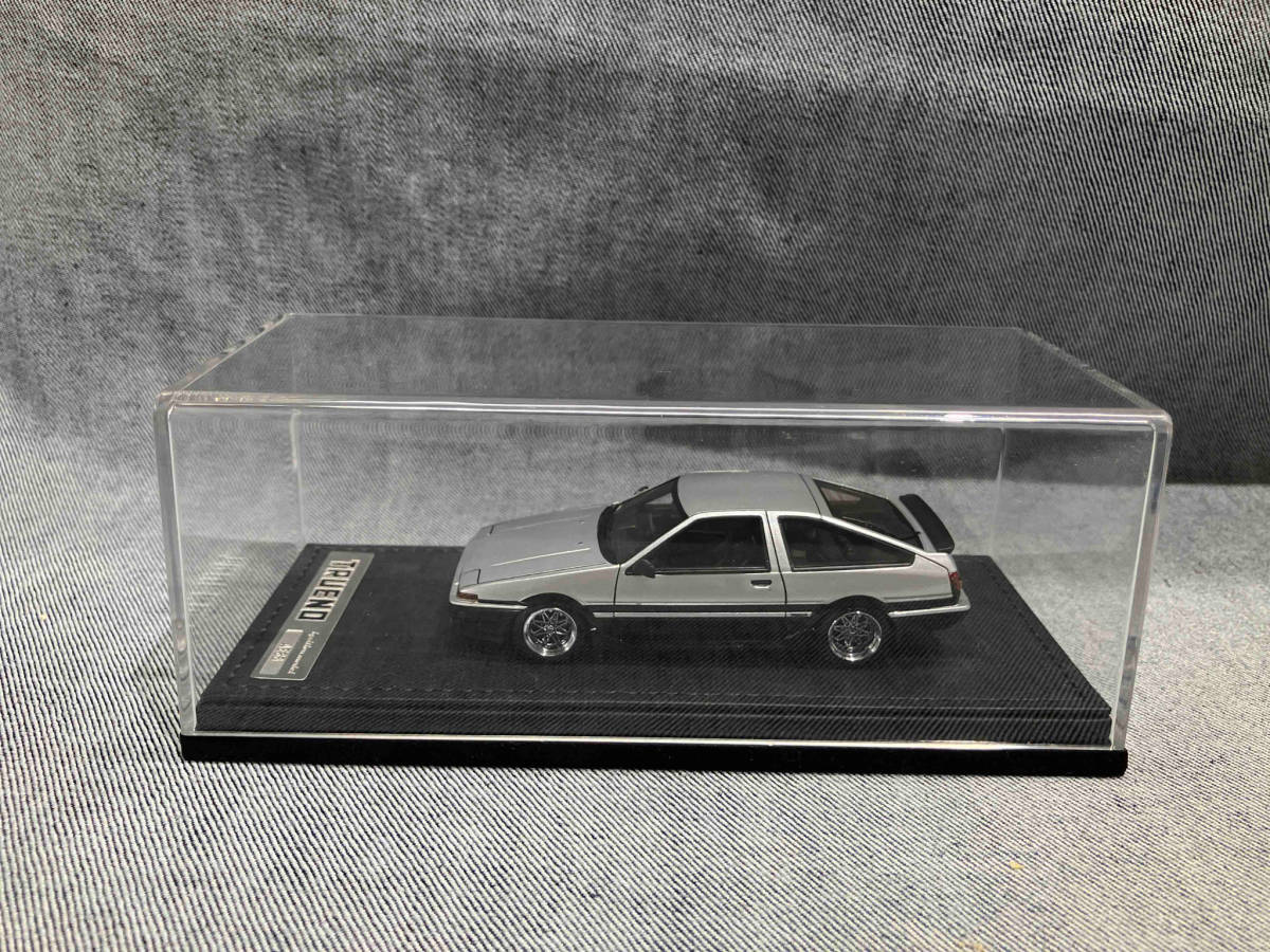 ティーケー・カンパニー イグニッションモデル 1/43 トヨタ スプリンタートレノ(AE86) 3-Door GT Apex Silver/Black(ゆ30-02-17)_画像3