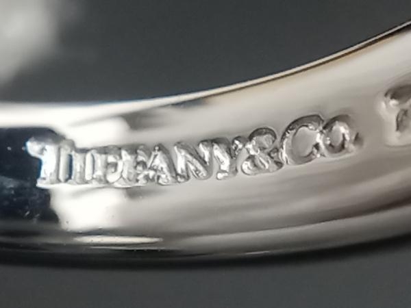 【新品仕上げ済み】TIFFANY＆Co. ティファニー 750 K18 約11.5号 ダイヤモンド付き 約5.1g ダブルラビングハート リングの画像5