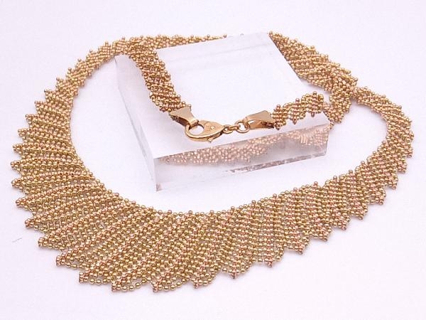贅沢 K18/44cmネックレス/2カラー/25.3g イエローゴールド