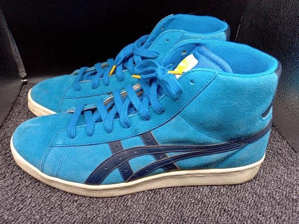 スニーカー Onitsuka Tiger オニツカタイガー 28CM D4J3L ハイカットスニーカー ブルー_画像2