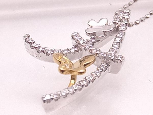 定番のお歳暮&冬ギフトの商品をすべ K18/K18WG/ダイヤモンド0.18ct/44cmネックレス/4.2g ゴールド