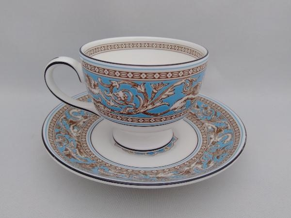 WEDGWOOD ウェッジウッド カップ＆ソーサー 1客フロレンティンターコイズ ブランド食器_画像3