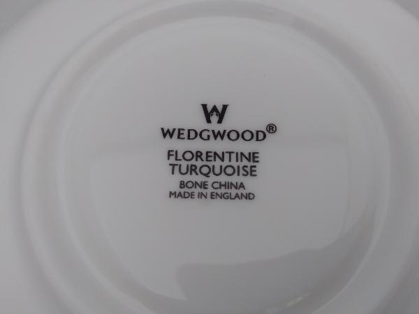 WEDGWOOD ウェッジウッド カップ＆ソーサー 1客フロレンティンターコイズ ブランド食器_画像6