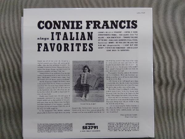 コニー・フランシス CD 魅惑の女性ヴォーカル紙ジャケット・シリーズ 4::イタリアン・フェイヴァリッツ_画像2