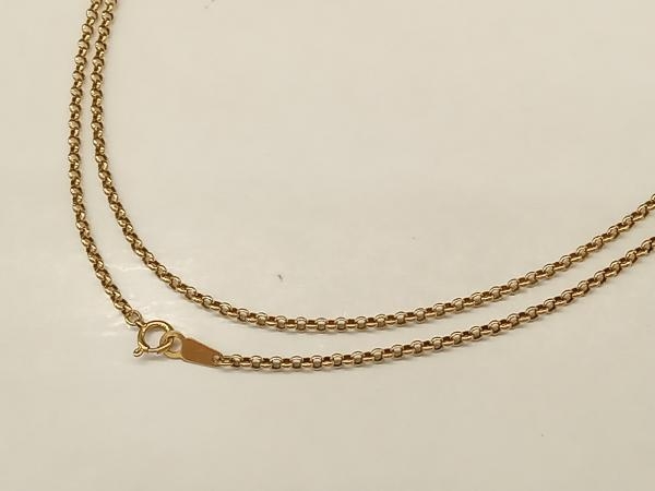 輝く高品質な 60cm イエローゴールド K18 8.9g アクセサリー ネックレス イエローゴールド