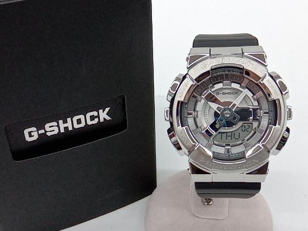 CASIO　カシオ　G-SHOCK　ジーショック　GM-S110-1AJF　電池式　クォーツ　シルバー×ブラック　アナデジ　レディース腕時計　箱付