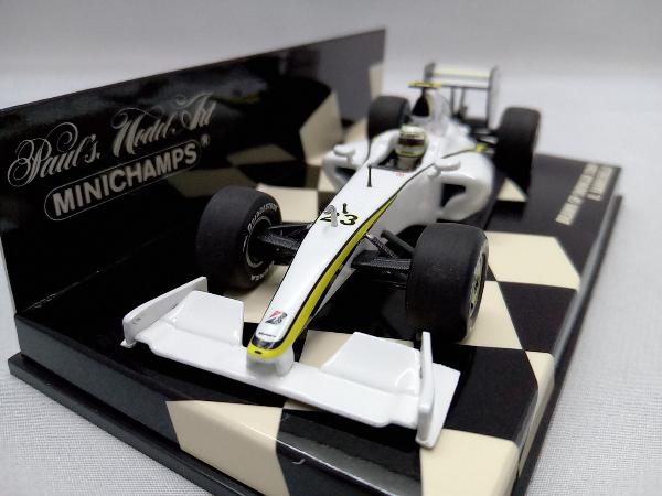 【1円スタート】ミニチャンプス 1/43 PAUL'S MODEL ART ブラウンGP Showcar 2009 ドライバー:ルーベンス・バリチェロ(∴10-08-03)の画像3