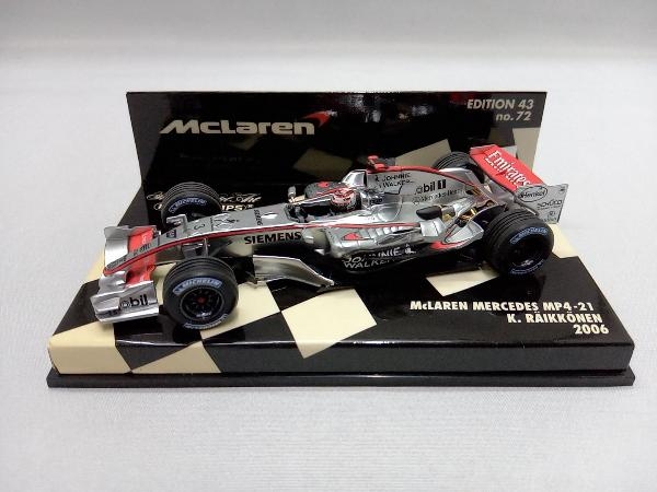 ミニチャンプス 1/43 PAUL'S MODEL ART マクラーレン・メルセデス MP4-21 2006 ドライバー:キミ・ライコネン(∴10-08-04)_画像2