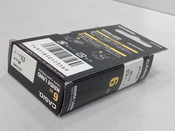 【カシオ】ネームランド用テープカートリッジ　スタンダードテープ　6mm幅　白テープ／黒文字《XR−6WE》 店舗受取可_画像8
