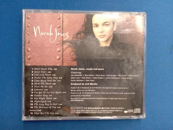 ノラ・ジョーンズ CD COME AWAY WITH ME_画像2