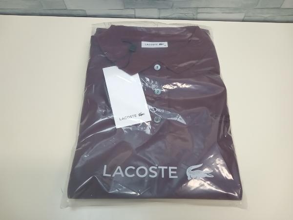 美品 未使用品 美品 LACOSTE ラコステ PF001J-99 ポロシャツ ワインレッド ボルドー 半袖 新品タグ付き