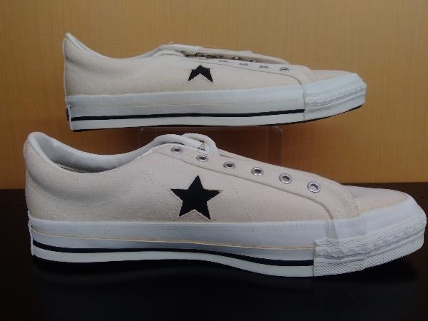 CONVERSE ONESTAR 箱付き商品タグ付きデッドストック品 アメリカ製 ホワイトキャンバス　28cm_画像3