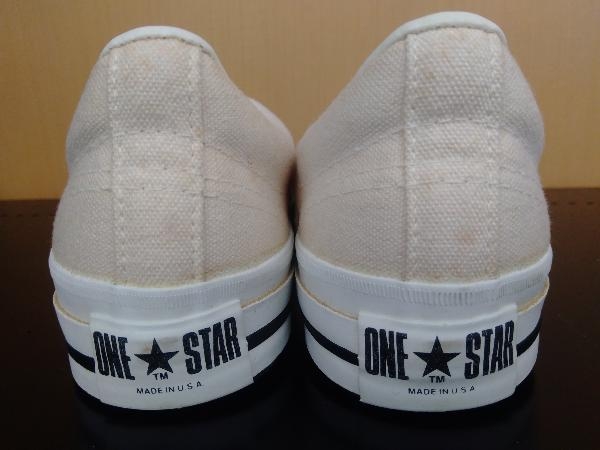 CONVERSE ONESTAR 箱付き商品タグ付きデッドストック品 アメリカ製 ホワイトキャンバス　28cm_画像5