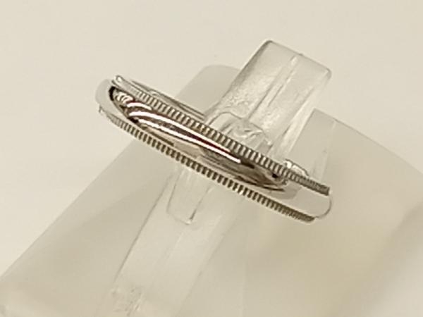 人気 ティファニー ミルグレインリング Co./Pt950 & Tiffany プラチナ#7.5 リング 指輪 ブランドアクセサリー 5.20g プラチナ