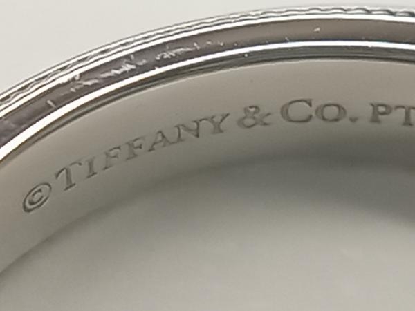 Tiffany ＆ Co.／Pt950 ミルグレインリング ティファニー プラチナ＃7.5 5.20g ブランドアクセサリー 指輪 リング_画像5