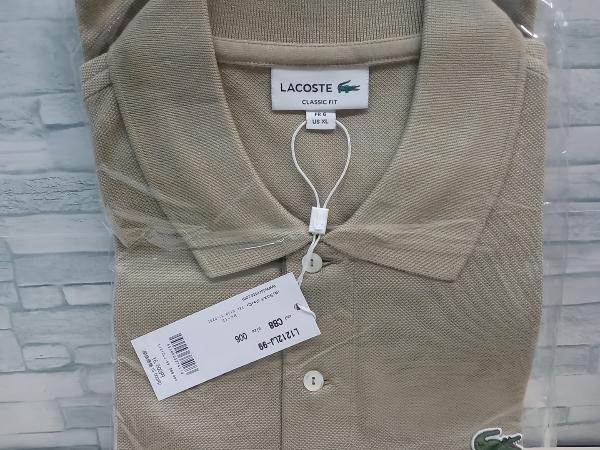 美品 LACOSTE ラコステ L1212LJ-99 半袖 ポロシャツ カーキ 定番 新品タグ付き_画像3