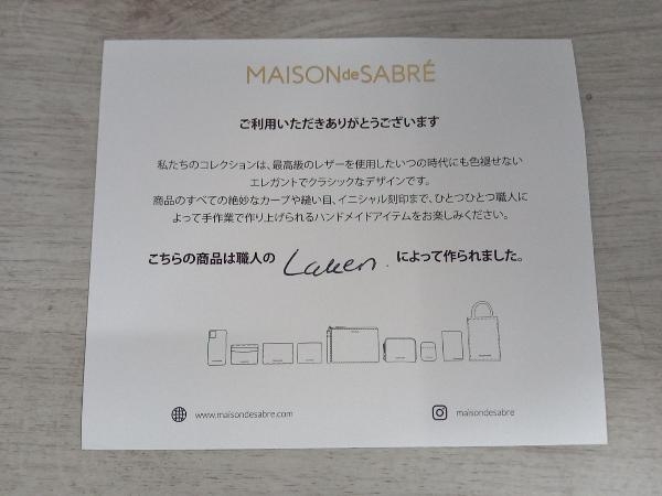 MAISON de SABRE メゾンドサブレ スマホケース グリーン レザー製品 ハンドメイド_画像5