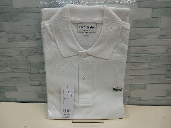 美品 LACOSTE ラコステ L1212LJ-99 半袖 ポロシャツ クラシックフィット ホワイト 定番 新品タグ付き_画像1