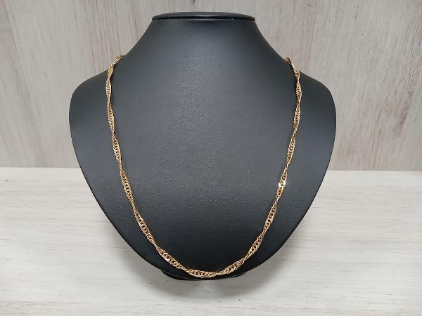 全ての 【K18スクリューネックレス】K18 /59cm/19.2g ネックレス イエローゴールド
