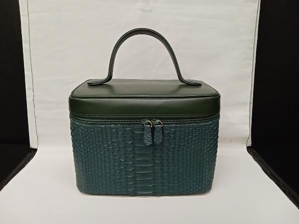 パイソン ハンドバッグ バニティ 革製品 定価¥128,000_画像1