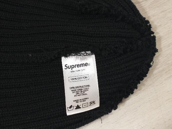 冬 Supreme シュプリーム Small Bax Logo Beanie ストリート ブラック 黒 ニット帽_画像3