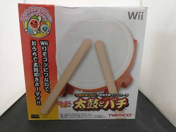 ジャンク 動作未確認 Wii 太鼓の達人Wii専用コントローラー 太鼓とバチ_画像1