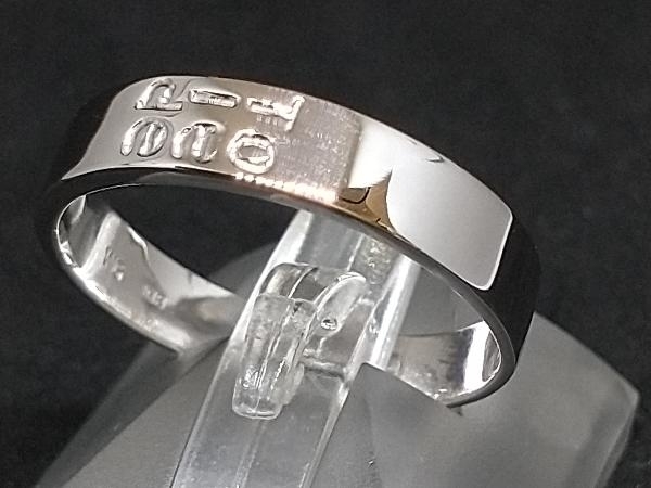 K18 18金 WG デザイン リング 指輪 ホワイトゴールド 3.6g #19 店舗受取可