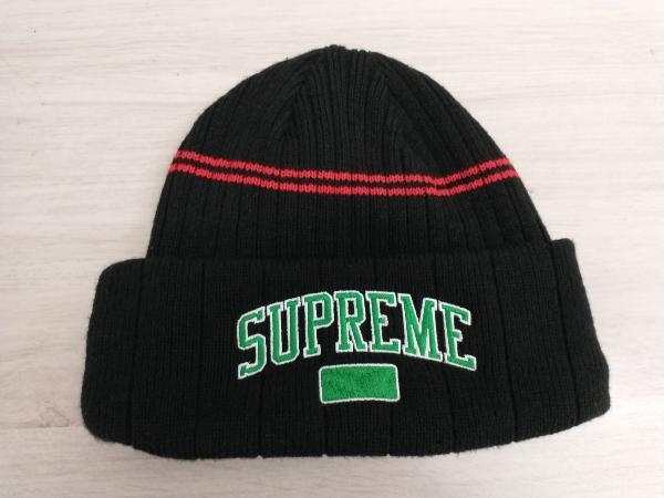 Supreme 22s シュプリーム ニット帽 / ブラック・グリーン・レッド 裏地フリース( アクリル100%)