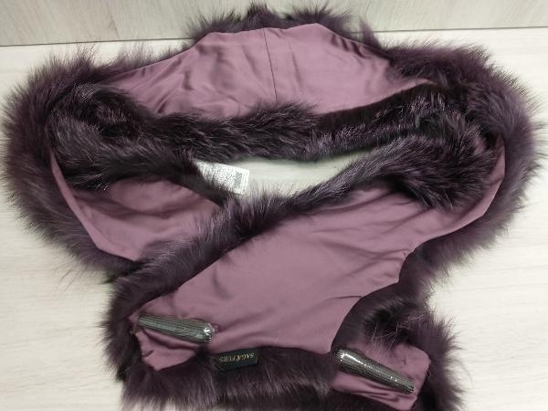 美品 タグ付き★SAGA FURS サガ ファーズ ブルーフロストフォックス ストール マフラー ティペット毛皮 ・ファー 小物 / パープル_画像3