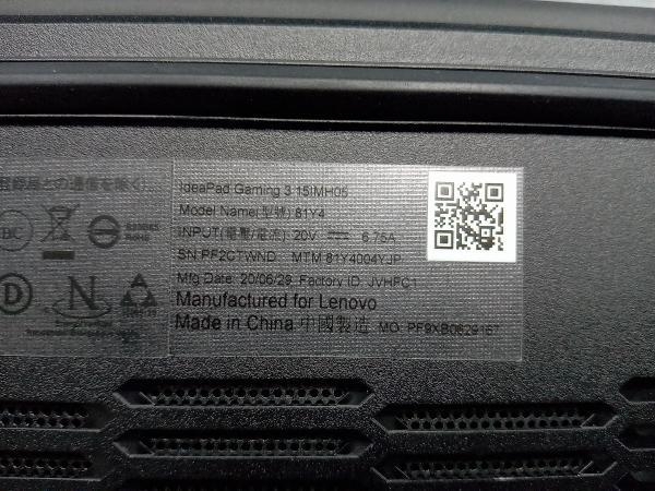 Lenovo IdeaPad Gaming 3 81Y4004YJP ノートPC(▲ゆ21-08-02)_画像5