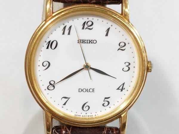 SEIKO セイコー ドルチェ ケース18KT 8J41-6060 2023年11月電池交換済み 時計 店舗受取可_画像1