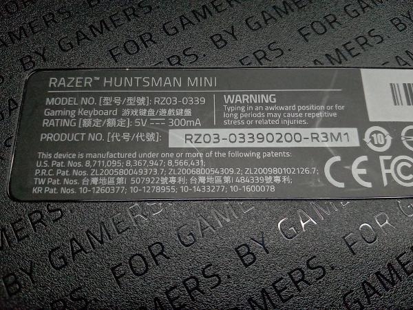 Razer Huntsman Mini RZ03-03390200-R3M1 キーボード (22-09-13)_画像5