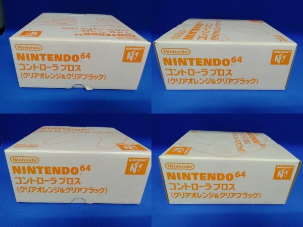 ジャンク 動作未確認 Nintendo64 コントローラー ブロス クリアオレンジ & クリアブラック_画像6