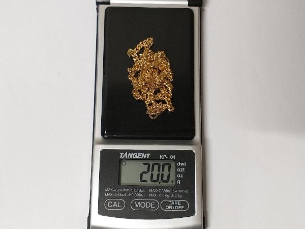 K18 ゴールド 全長約51cm 総重量約20.0g 喜平 ネックレスの画像9
