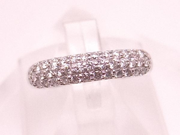 Ponte Vecchio／K18WG／D0.40ct／9号リング／3.7g_画像1