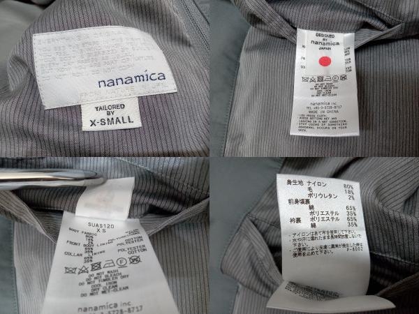 nanamica/na Nami ka/ tailored jacket /SUAS120/BREATH TUNE Club Jacket/ серый /XS размер 