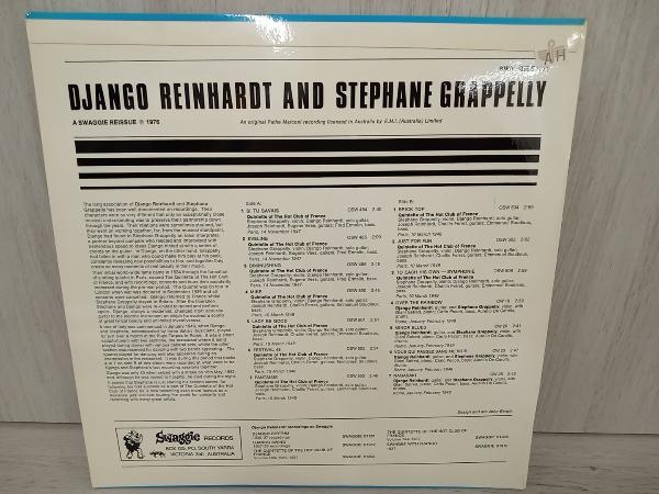【LP】 DJANGO REINHARDT AND STEPHANE GRAPPELLY S 1371_画像3