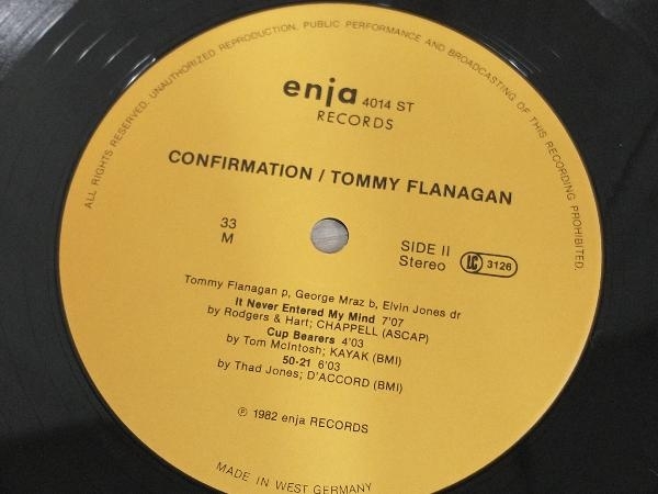 【LP】Tommy Flanagan Confirmationの画像4