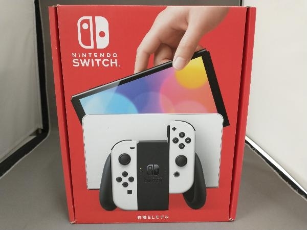 【動作確認・初期化済】 Nintendo Switch(有機ELモデル) Joy-Con(L)/(R) ホワイト(HEGSKAAAA)_画像1